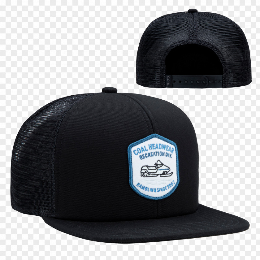 Snapback Baseball Cap Hat Headgear Coal PNG