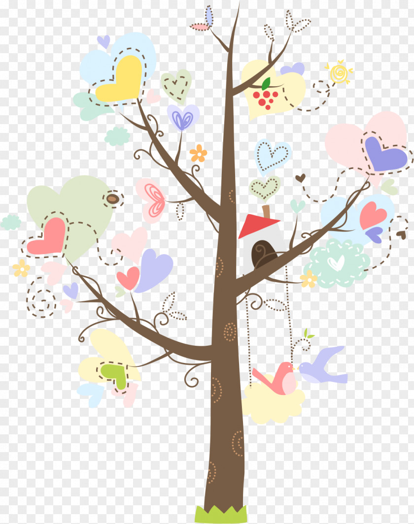 Vector Giving Tree Wedding Invitation Paper Packaging And Labeling Wallpaper PNG
