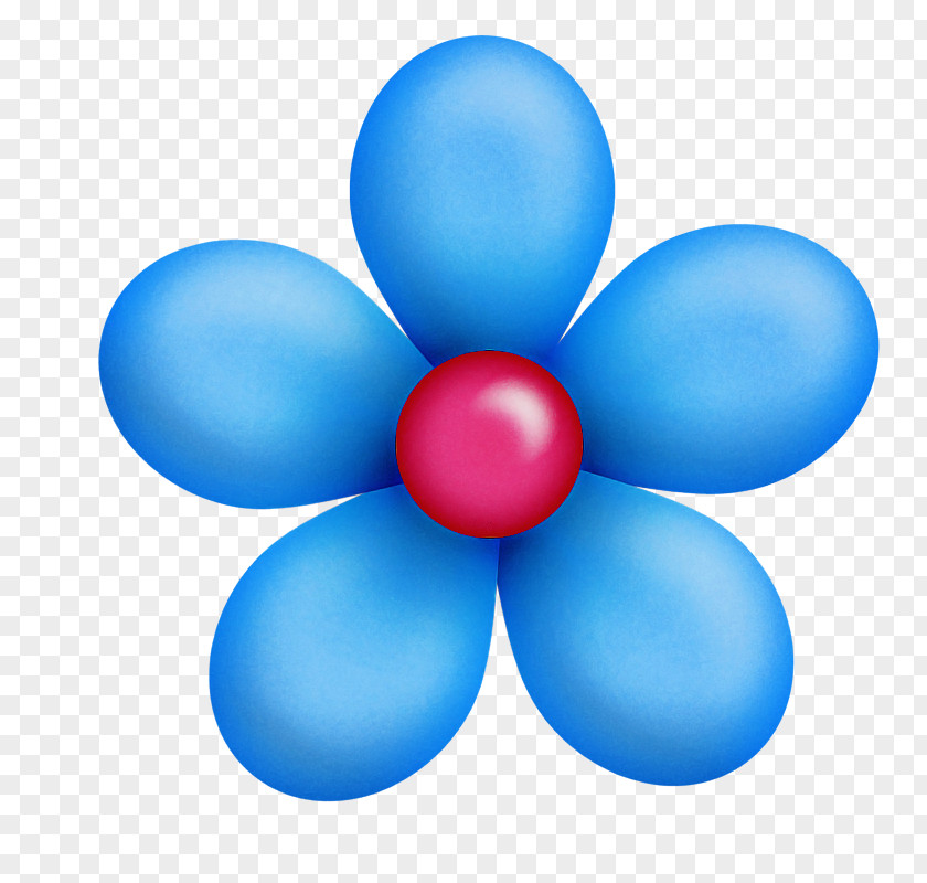 Blue Balloon Party Supply PNG