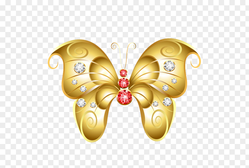 Butterfly Shape Jewelry Clip Art PNG