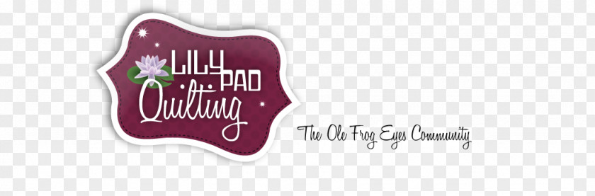 Lily Pad Quilting Logo Brand Font PNG