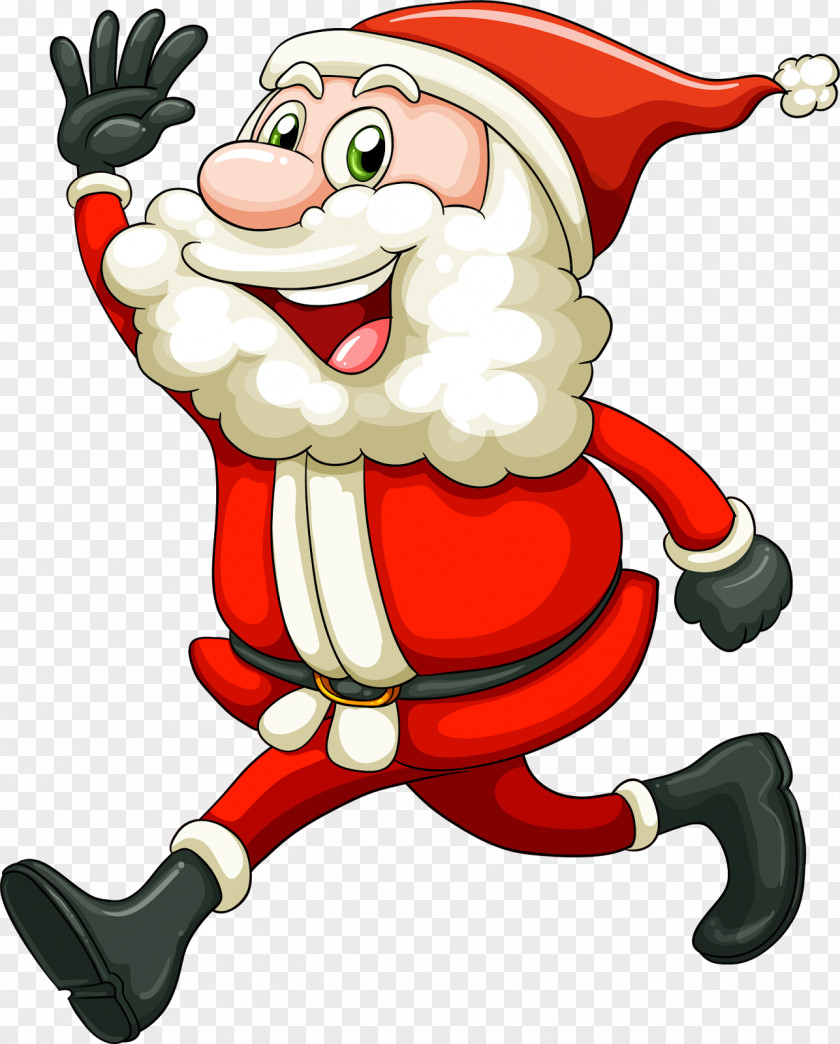 Santa Claus Reindeer Christmas PNG