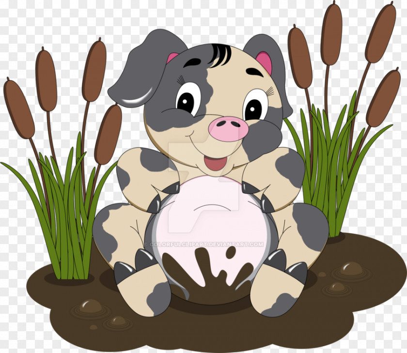 Mud Pig Clip Art PNG