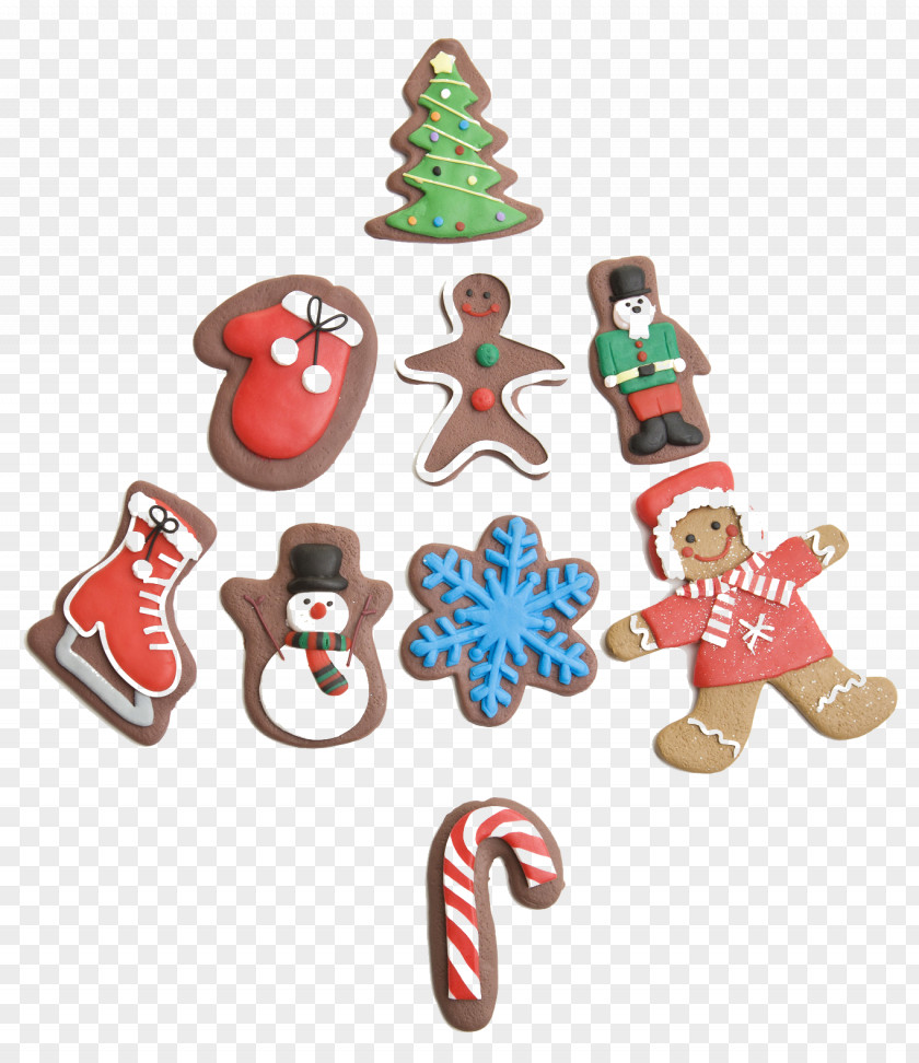 Cartoon Christmas Cookies Santa Claus Ornament Cookie PNG