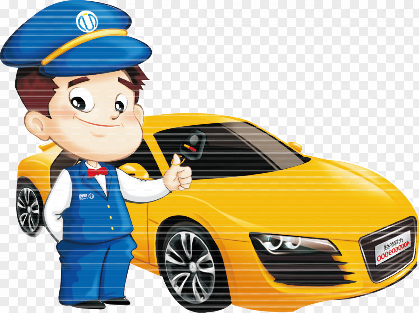 Cartoon On Behalf Of Driving Illustrations Taxi Car Rental Poster Advertising PNG