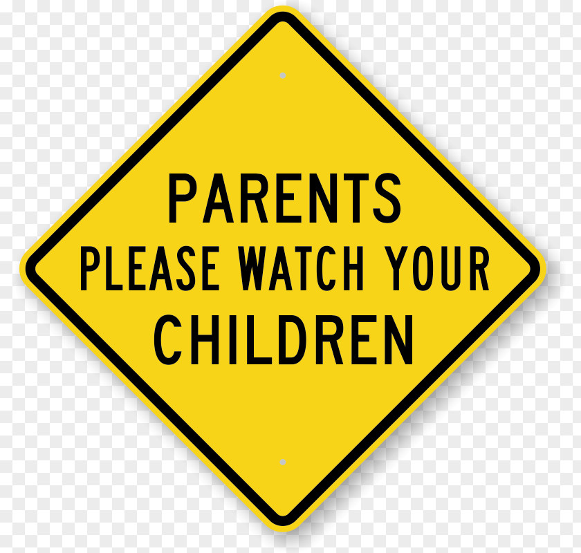 Child Warning Sign Traffic Safety PNG