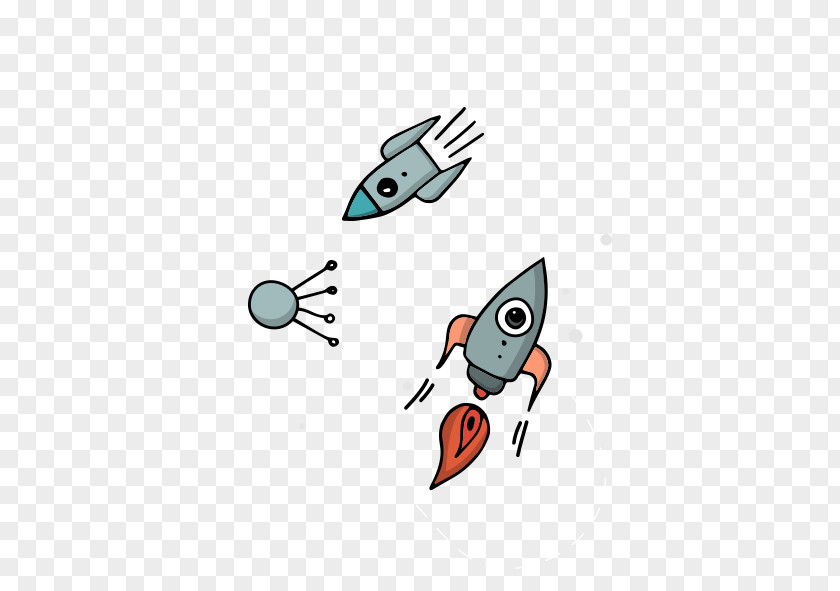 Space Rocket Universe Adobe Illustrator PNG