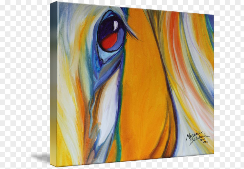 Abstract Beauty Modern Art Acrylic Paint Painting Gallery Wrap PNG