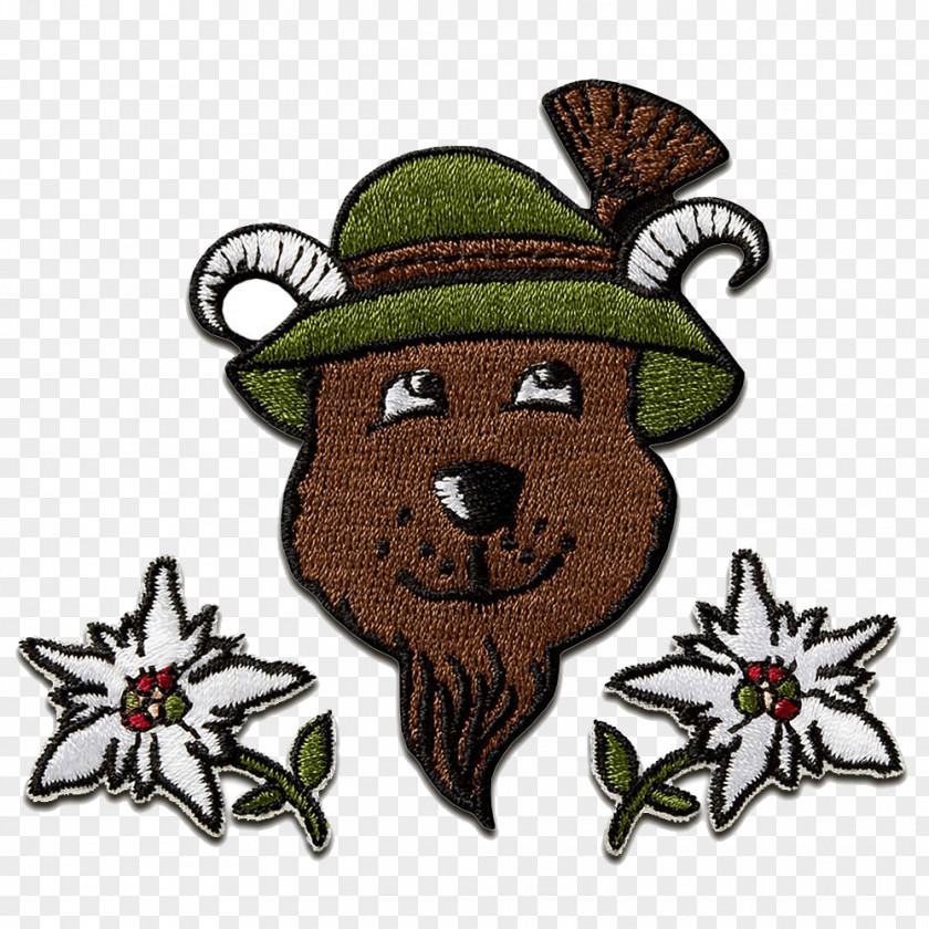 Baer Iron-on Embroidered Patch Tyrol Car Gamsbart PNG