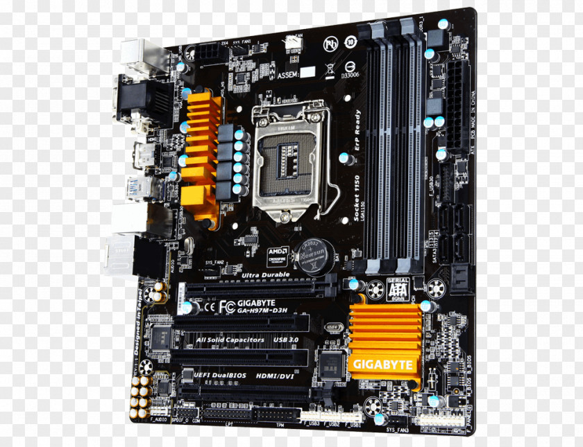 Lga 775 Intel Motherboard LGA 1150 Gigabyte GA-Z97M-D3H Technology PNG