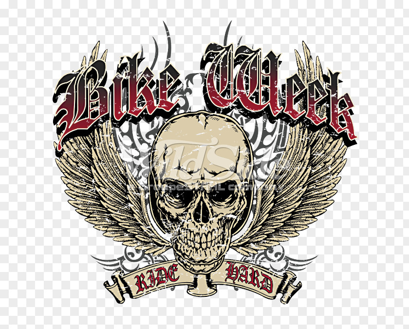 Motorcycle Daytona Beach Bike Week T-shirt Logo Skull PNG