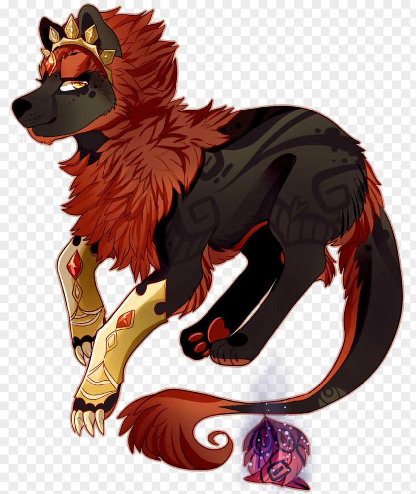 Sad King Lion Dog Horse Cat Illustration PNG