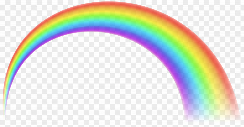 Seven Color Rainbow Clip Art PNG