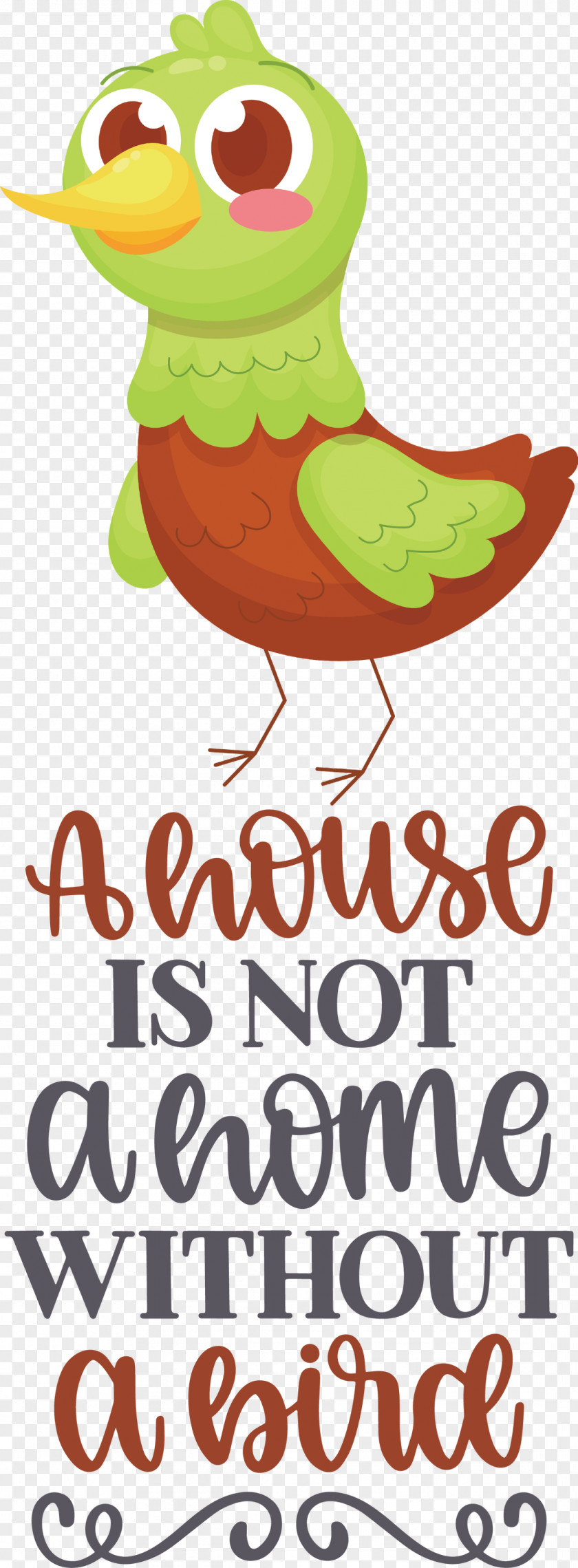 Bird Quote Home PNG