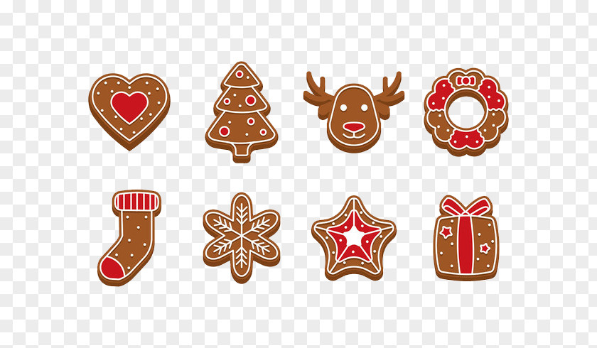 Features Christmas Gingerbread Man House Icing PNG