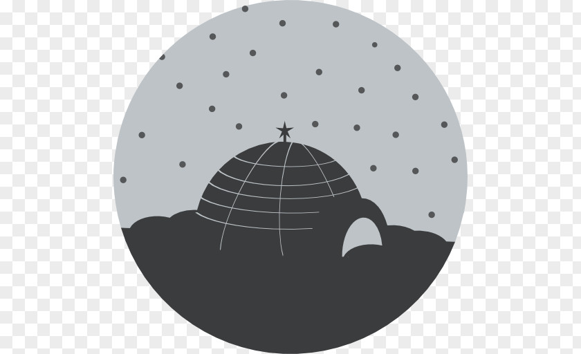 Igloo Circle Pattern PNG