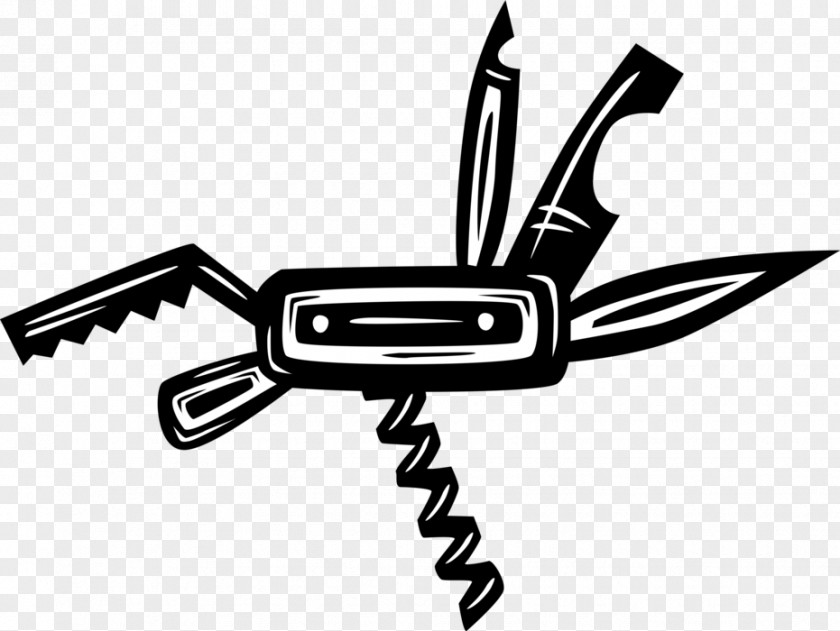 Jackknife Clip Art Line Black PNG