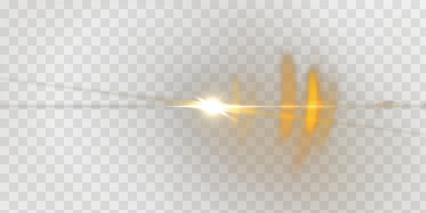 Yellow Simple Light Effect Element PNG