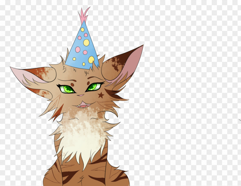 Happy Birthday To You Whiskers Kitten Cat Cartoon Illustration PNG