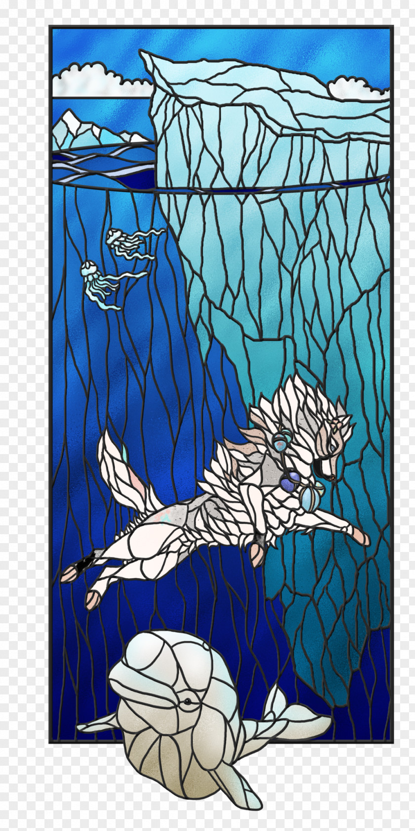 Design Stained Glass Fiction Cartoon PNG