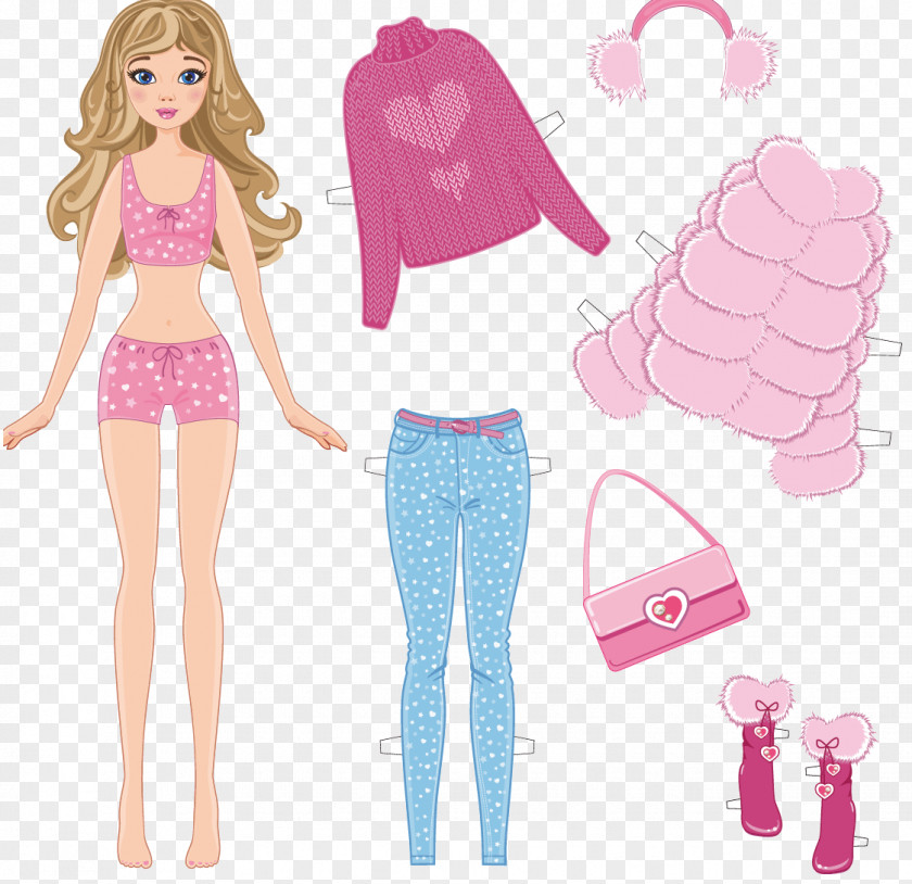 Dirndl Dress Series Paper Doll Clothing Stock Photography PNG