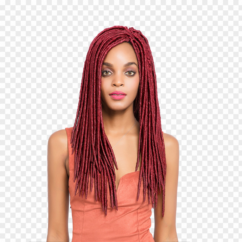 Hair Long Braiding Synthetic Dreads Crochet Braids PNG