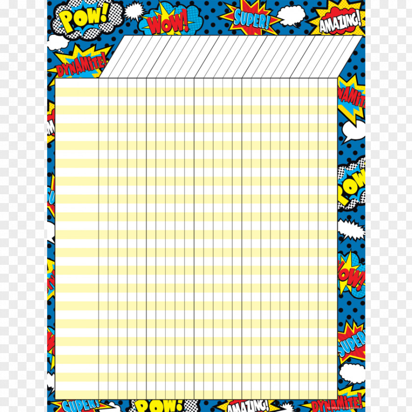 Teacher Superhero Classroom Chart Education PNG