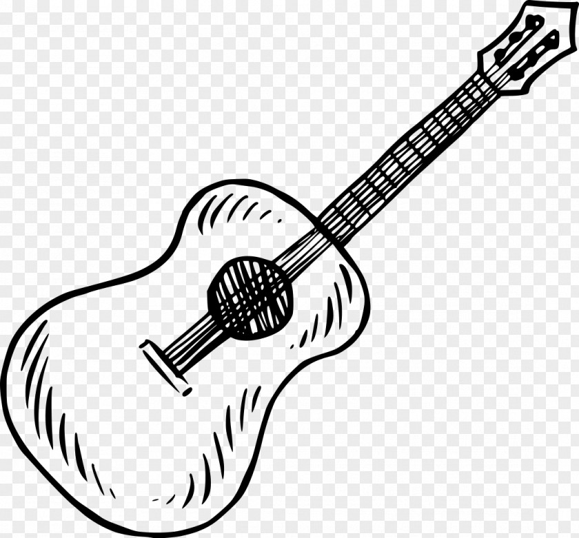 Guitar Drawing Acoustic Painting Musical Instruments PNG