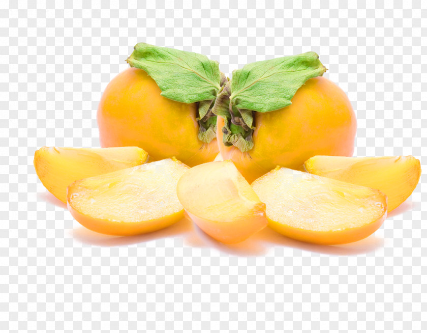 Persimmon Fruit Diet Food Citric Acid Garnish PNG