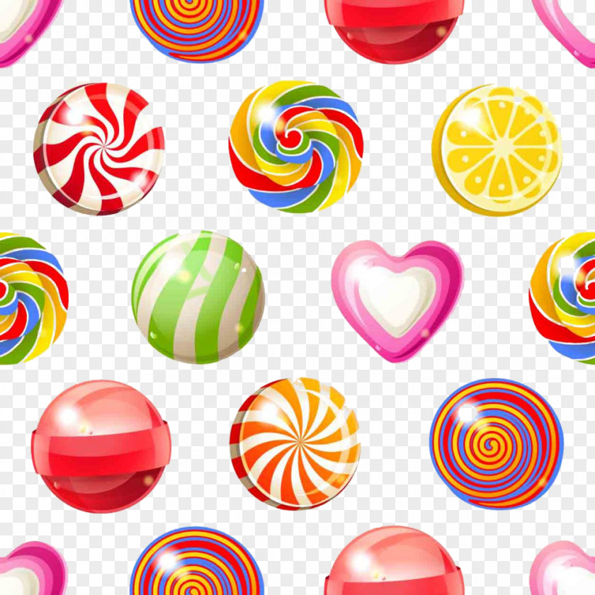 Colorful Candy Picture Material Lollipop Cotton Hard PNG