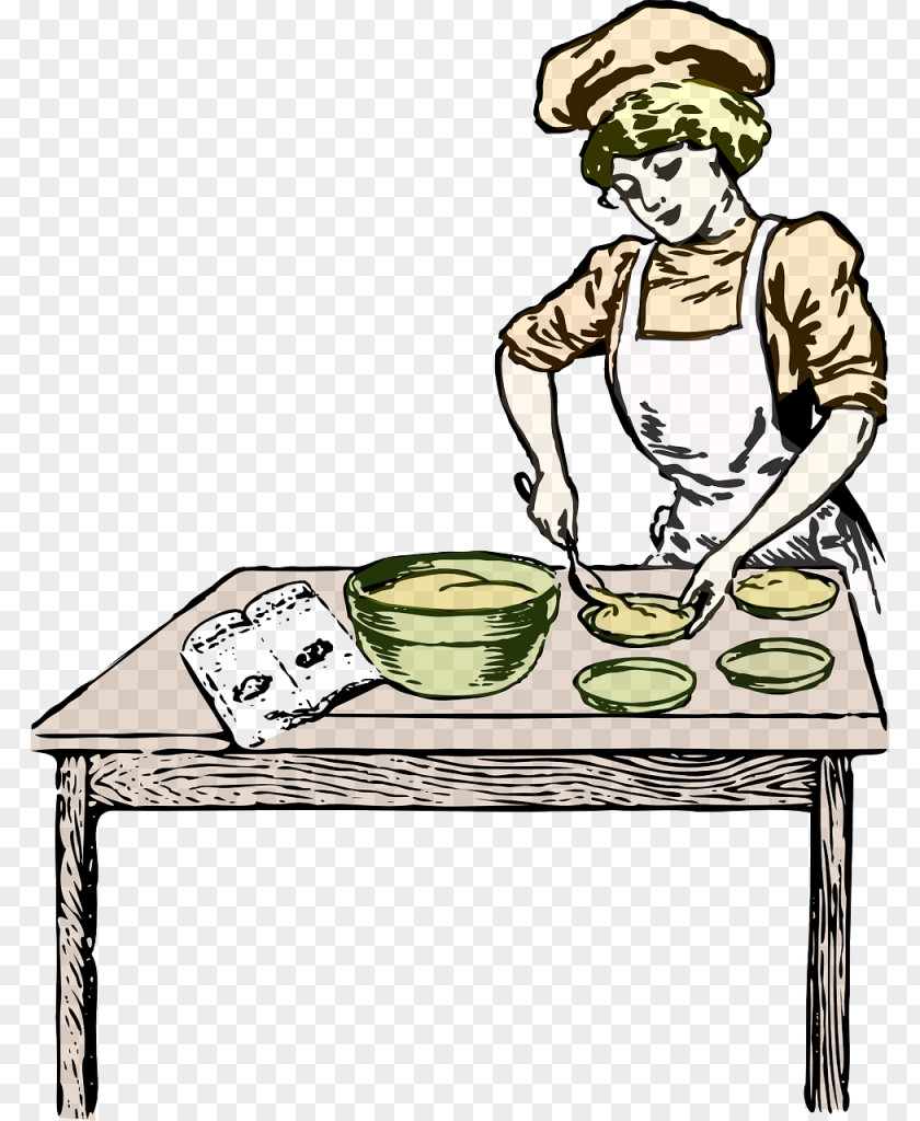 Baking Cooking Chef Woman Clip Art PNG