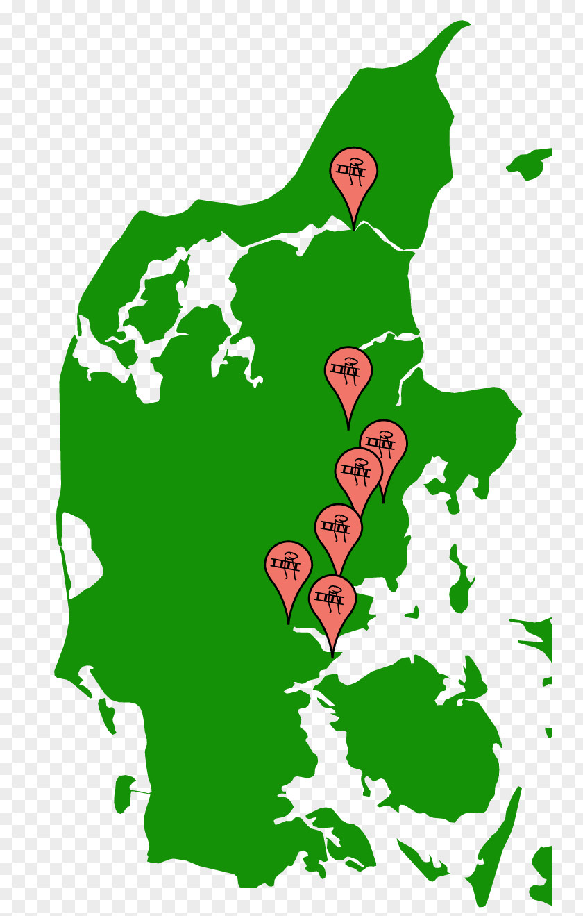 Denmark Map Royalty-free PNG