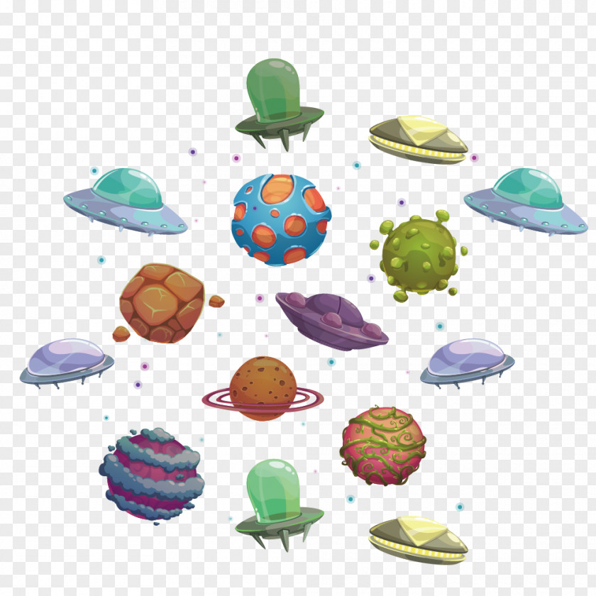 Colored Cartoon Planet Creative Earth Illustration PNG