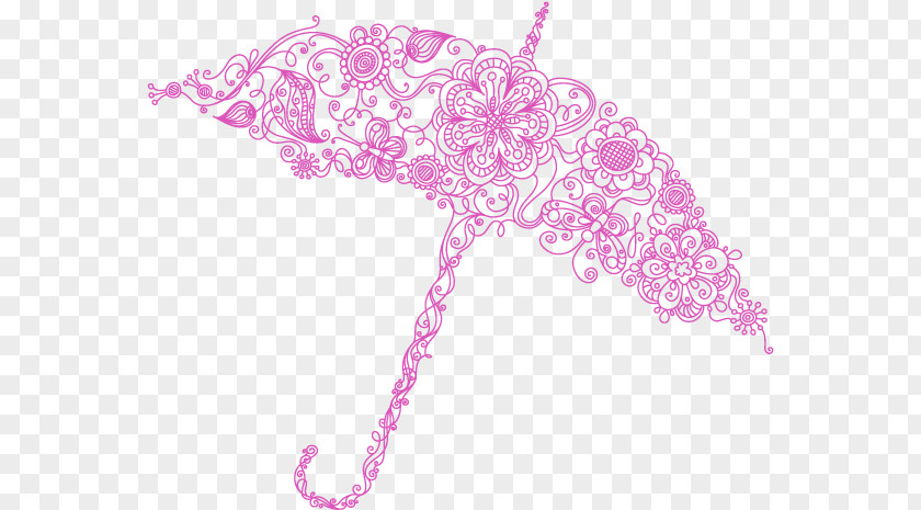 Plant Pink Umbrella Cartoon PNG