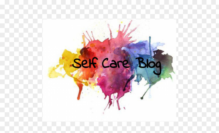 Self Care Watercolor Painting Art PNG