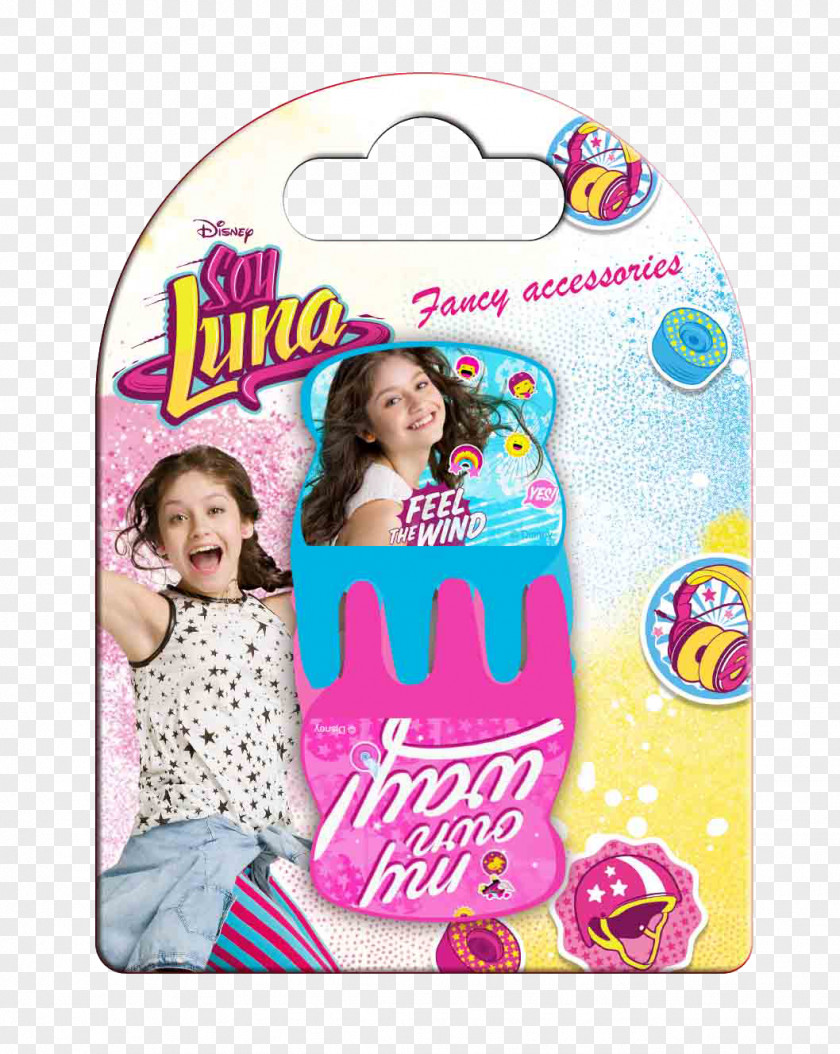 Soy Luna WD18136. Blister Brush + 4 Clips.Soy Party Disney Rana Clip Strip 12 Units, Wdsl029s Hair Clips Online Shopping Kids Euroswan PNG