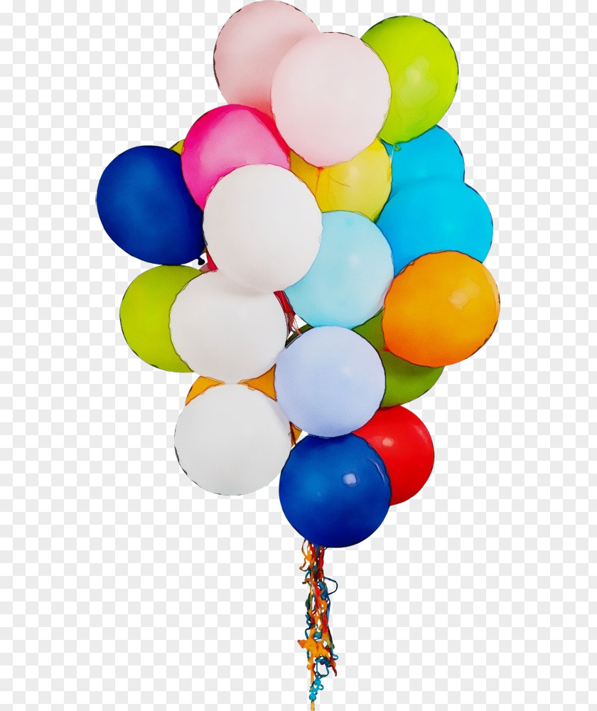 Toy Party Supply Watercolor Balloon PNG