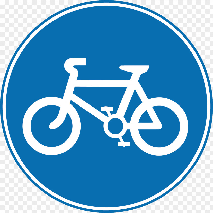 Vector Bicycle Lane Bike Path Traffic Sign Road Cycling PNG