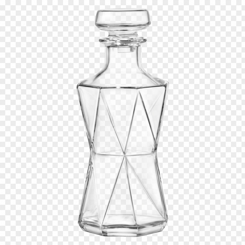Glass Distilled Beverage Decanter Tumbler Carafe PNG