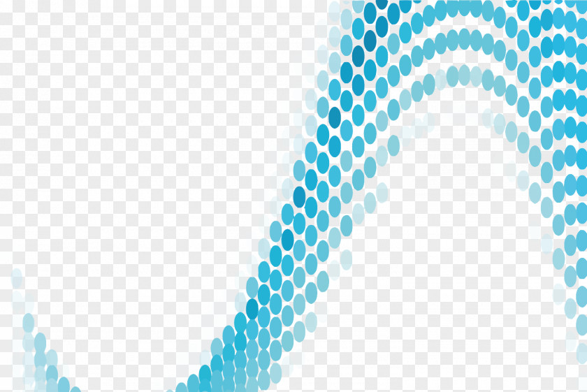Vector Blue Wave Point Curve PNG
