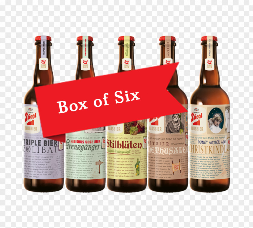 Beer Pack Bottle Stiegl Pilsner Urquell Ale PNG
