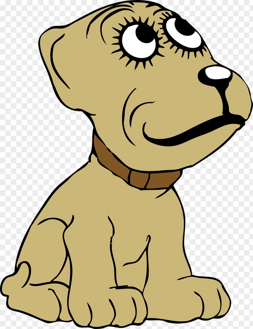 Cute Dog Puppy Cartoon Clip Art PNG