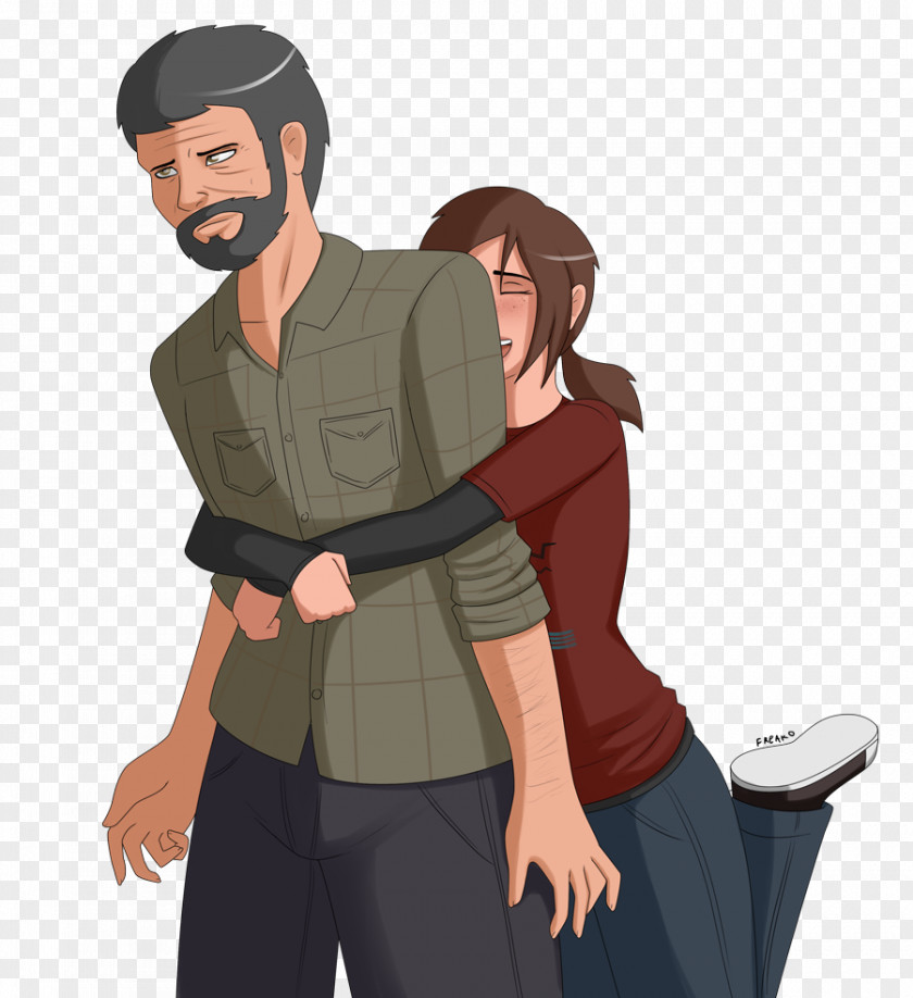 Jesus Hug The Last Of Us Ellie Kiss Fan Art PNG