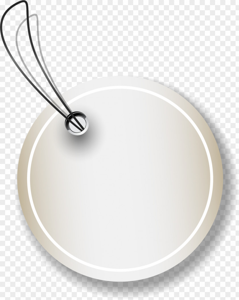 Brown Round Label PNG
