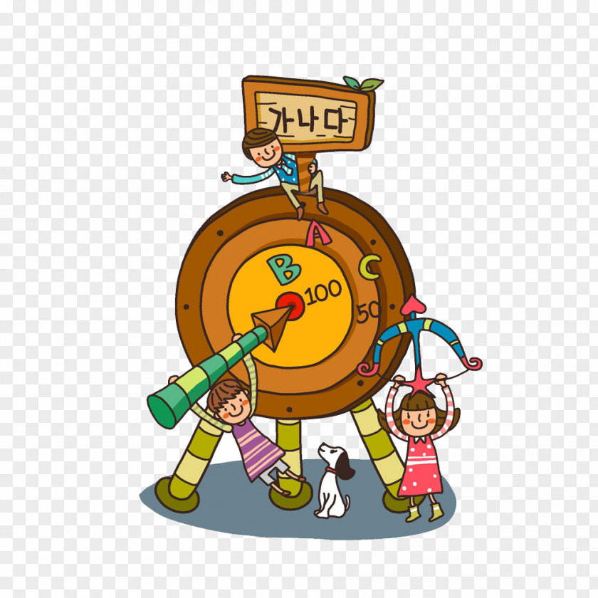 Cartoon Student Score Target Child Illustration PNG