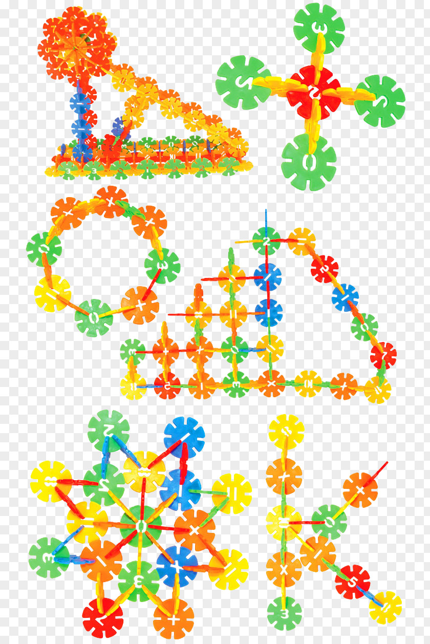 Cute Snowflake Collection Construction Set Toy PNG