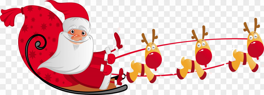 Happy Gift Santa Claus Christmas Ornament PNG