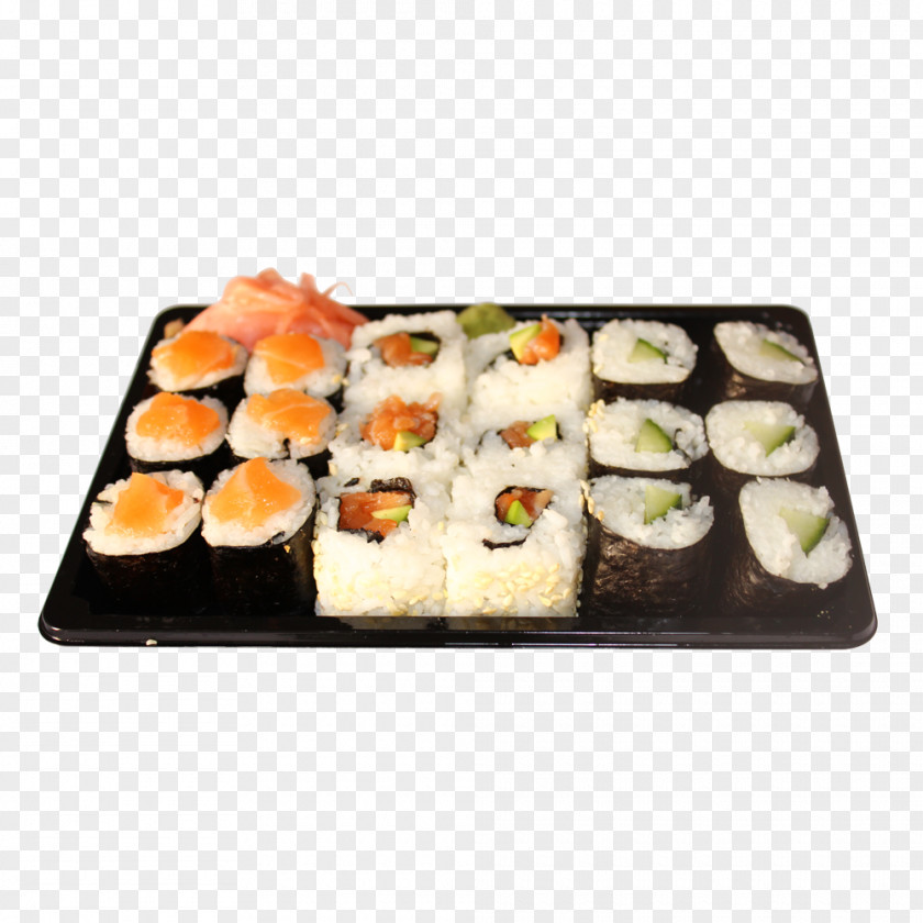 Sushi California Roll Gimbap Side Dish Platter PNG