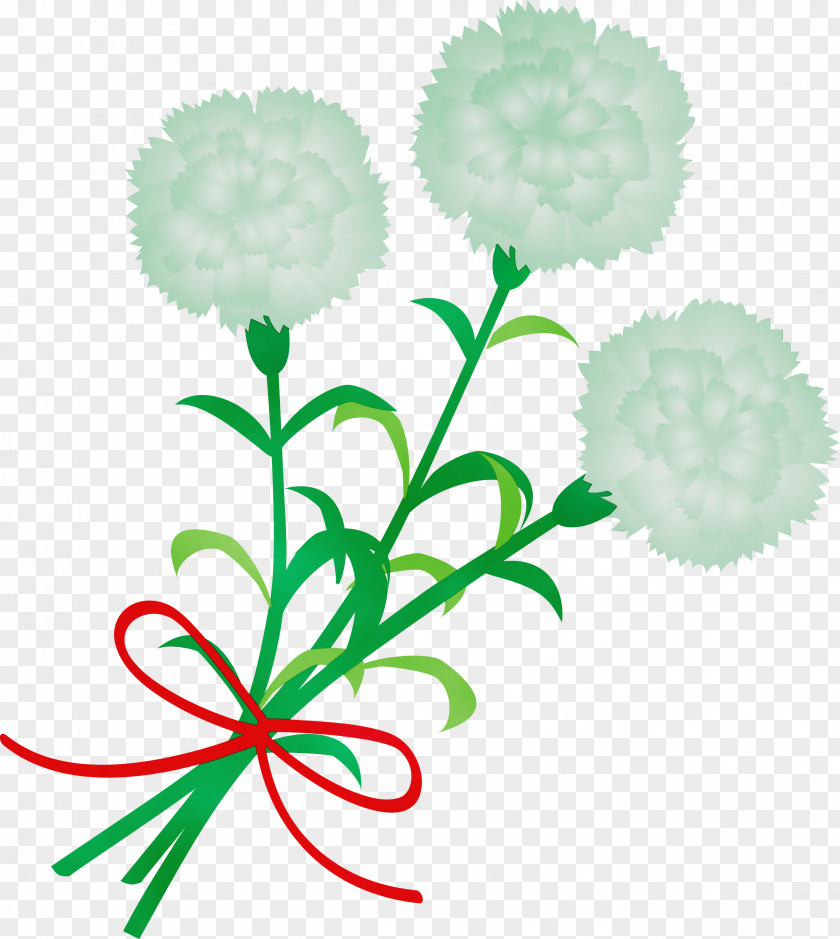 Green Flower Plant Leaf Cut Flowers PNG