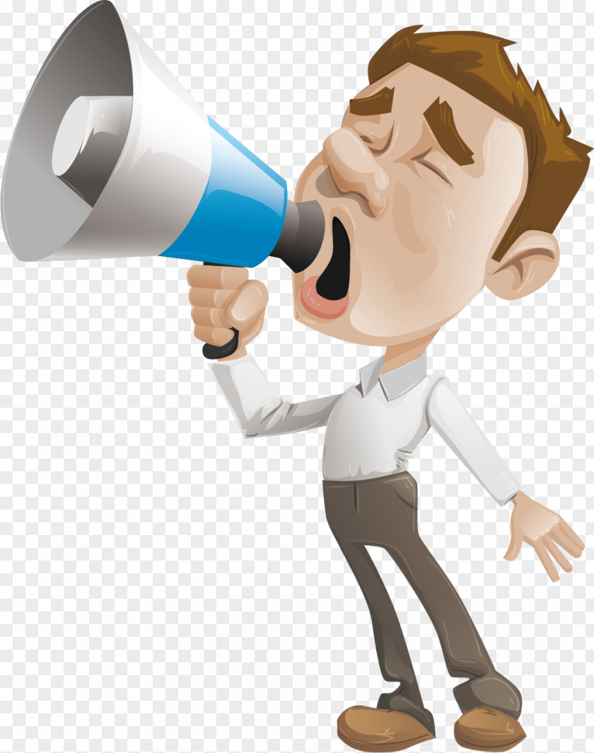 People Shouted Cartoon Clip Art PNG